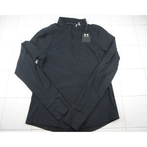 Under Armour Run Qualifier Half Zip Top With Thumb Holes Black Women's Medium